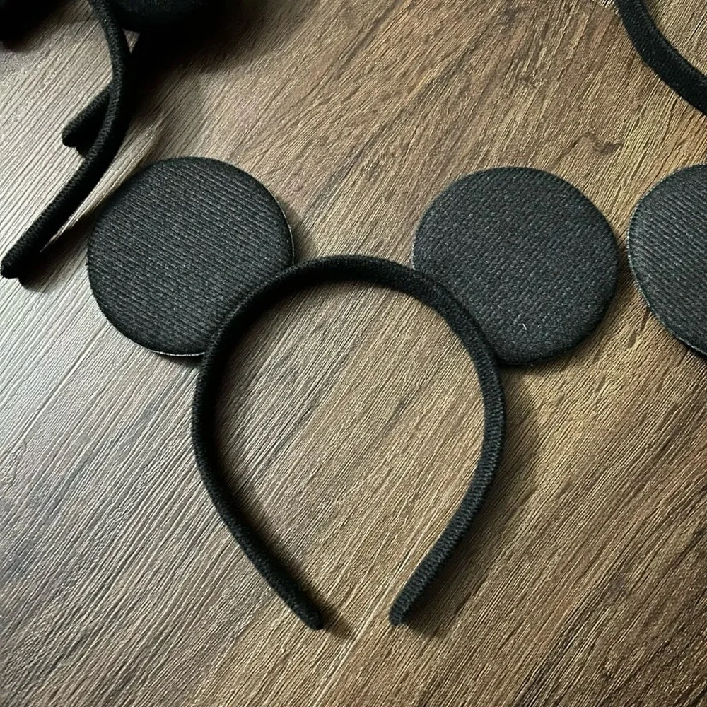 Disney Minnie Mouse Felt Ears Headbands 6 Piece Bundle Adult